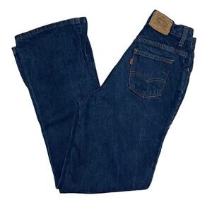 Vintage Levi’s Orange Tab Men’s 31x33 Dark Wash Denim Jeans Straight Made In USA